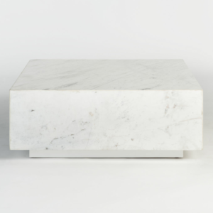 Bennett Coffee Table In Polar White Marble