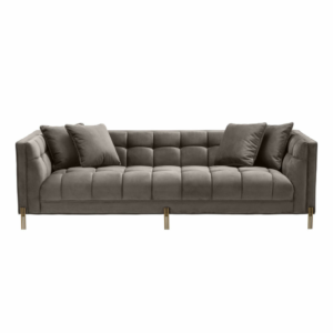 Gray Biscuit-Tufted Sofa Eichholtz Sienna