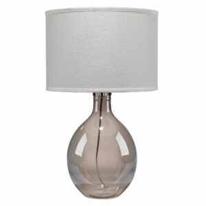 Juliette Table Lamp In Grey Glass