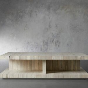 Leandro 64" Coffee Table In Spalted Oak