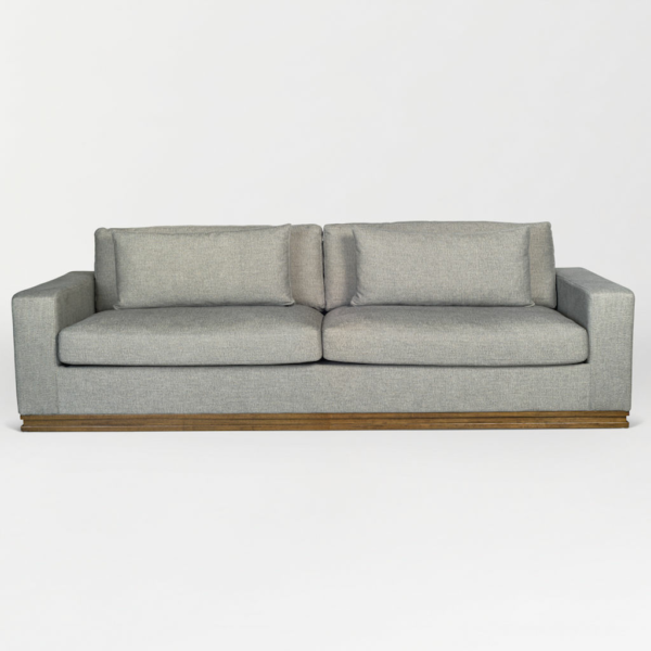 Peyton Sofa In Woven Cobalt And French Oak