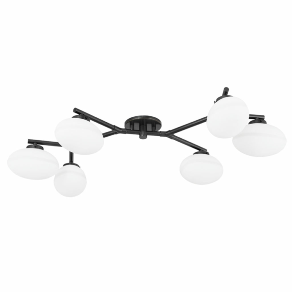 Wagner 6 Light Semi Flush